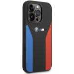 Carcasa BMW Silicone Blue and Red Stripes M Collection compatibila cu iPhone 14 Pro, Negru 5 - lerato.ro