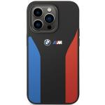 Carcasa BMW Silicone Blue and Red Stripes M Collection compatibila cu iPhone 14 Pro, Negru 6 - lerato.ro