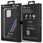 Carcasa BMW Silicone Slanted Stripes compatibila cu iPhone 14 Pro, Negru 9 - lerato.ro