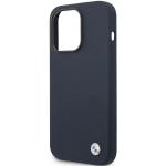 Carcasa BMW Silicone Metal Logo compatibila cu iPhone 14 Pro, Albastru 7 - lerato.ro