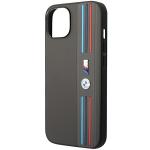 Carcasa BMW Tricolor M Collection compatibila cu iPhone 14 Plus / 15 Plus, Gri 7 - lerato.ro
