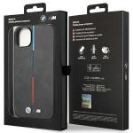 Carcasa BMW Quilted Tricolor compatibila cu iPhone 14 Plus / 15 Plus, Gri 9 - lerato.ro