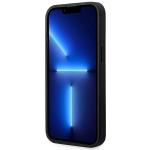 Carcasa BMW Leather Stamp Tricolor compatibila cu iPhone 14 Pro Max, Negru 6 - lerato.ro