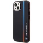 Carcasa BMW IML Tricolor Stripe compatibila cu iPhone 13 / 14 / 15, Negru 3 - lerato.ro
