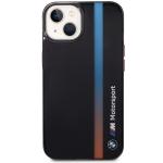 Carcasa BMW IML Tricolor Stripe compatibila cu iPhone 13 / 14 / 15, Negru 2 - lerato.ro