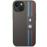 Carcasa BMW Tricolor M Collection compatibila cu iPhone 13 / 14 / 15, Gri 2 - lerato.ro