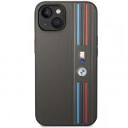 Carcasa BMW Tricolor M Collection compatibila cu iPhone 13 / 14 / 15, Gri