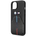 Carcasa BMW Stamped Tricolor Stripe compatibila cu iPhone 13 / 14 / 15, Negru 7 - lerato.ro