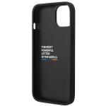 Carcasa BMW Stamped Tricolor Stripe compatibila cu iPhone 13 / 14 / 15, Negru 8 - lerato.ro