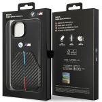 Carcasa BMW Stamped Tricolor Stripe compatibila cu iPhone 13 / 14 / 15, Negru 9 - lerato.ro