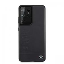 Carcasa BMW Signature Logo Imprint compatibila cu Samsung Galaxy S21 Ultra, Navy Blue