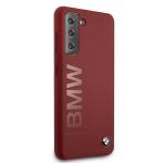 Carcasa BMW Silicone Signature Logo compatibila cu Samsung Galaxy S21, Rosu 5 - lerato.ro