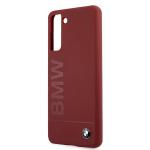 Carcasa BMW Silicone Signature Logo compatibila cu Samsung Galaxy S21, Rosu 7 - lerato.ro