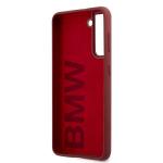 Carcasa BMW Silicone Signature Logo compatibila cu Samsung Galaxy S21, Rosu 8 - lerato.ro