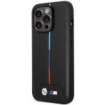 Carcasa BMW Quilted Tricolor cu MagSafe compatibila cu iPhone 14 Pro, Negru 3 - lerato.ro