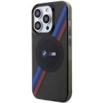 Carcasa BMW Tricolor Stripes cu MagSafe compatibila cu iPhone 14 Pro, Negru 3 - lerato.ro