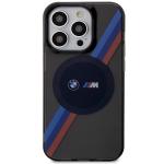 Carcasa BMW Tricolor Stripes cu MagSafe compatibila cu iPhone 14 Pro, Negru 2 - lerato.ro