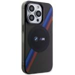 Carcasa BMW Tricolor Stripes cu MagSafe compatibila cu iPhone 14 Pro, Negru 5 - lerato.ro