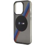 Carcasa BMW Tricolor Stripes cu MagSafe compatibila cu iPhone 14 Pro, Negru 7 - lerato.ro