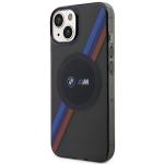 Carcasa BMW Tricolor Stripes cu MagSafe compatibila cu iPhone 13 / 14 / 15, Gri 3 - lerato.ro