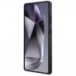 Carcasa BMW Leather Tricolor Crossing Stripes cu MagSafe compatibila cu Samsung Galaxy S25 Ultra, Negru 6 - lerato.ro