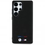 Carcasa BMW Leather Tricolor Stripe cu MagSafe compatibila cu Samsung Galaxy S25 Ultra, Negru 2 - lerato.ro