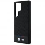 Carcasa BMW Leather Tricolor Stripe cu MagSafe compatibila cu Samsung Galaxy S25 Ultra, Negru 7 - lerato.ro
