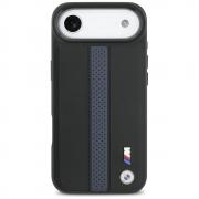 Carcasa BMW M Perforated Stripe Logo cu MagSafe compatibila cu iPhone 17 Air, Negru