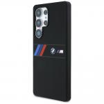Carcasa BMW Silicone Middle Tricolor Stripes cu MagSafe compatibila cu Samsung Galaxy S25 Ultra, Negru 3 - lerato.ro