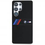 Carcasa BMW Silicone Middle Tricolor Stripes cu MagSafe compatibila cu Samsung Galaxy S25 Ultra, Negru 2 - lerato.ro
