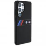 Carcasa BMW Silicone Middle Tricolor Stripes cu MagSafe compatibila cu Samsung Galaxy S25 Ultra, Negru 5 - lerato.ro