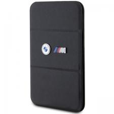 Leather Style, Portofel BMW M Edition Collection cu Stand, Compatibil MagSafe, Negru, lerato.ro