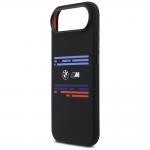 Carcasa BMW M Silicon Horizontal Line cu MagSafe compatibila cu iPhone 17 Air, Negru 7 - lerato.ro