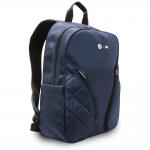 Rucsac pentru laptop BMW Nylon Pockets and Metal Logo, Compatibil cu laptop de 16 inch, Albastru 4 - lerato.ro