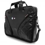 Geanta laptop BMW Carbon Pockets and Metal Logo compatibila cu laptop 16 inch, Negru 3 - lerato.ro