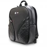 Rucsac pentru laptop BMW Carbon Pockets and Metal Logo, Compatibil cu laptop de 16 inch, Negru 3 - lerato.ro