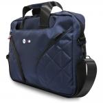 Geanta laptop BMW Nylon Pockets and Metal Logo compatibila cu laptop 16 inch, Albastru 3 - lerato.ro