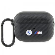 Accesorii AirPods Pro / Pro 2, Carcasa BMW Carbon Double Metal Logo compatibila cu Apple AirPods Pro 2, Negru, lerato.ro