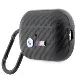 Carcasa BMW Carbon Double Metal Logo compatibila cu Apple AirPods Pro 2, Negru 4 - lerato.ro