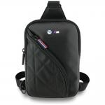 Geanta universala BMW Crossbody Carbon Pockets and Metal Logo compatibila cu tablete si dispozitive de pana la 10 inch, Negru 2 - lerato.ro
