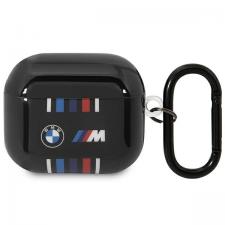 Carcasa BMW Multiple Colored Lines compatibila cu Apple AirPods 3, Negru