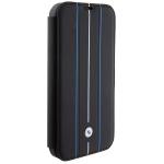 Carcasa BMW Leather Stamp Blue Lines compatibila cu iPhone 15 Pro Max, Black 6 - lerato.ro