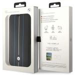 Carcasa BMW Leather Stamp Blue Lines compatibila cu iPhone 15 Pro Max, Black 8 - lerato.ro
