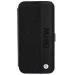 Carcasa BMW Leather Textured and Stripe compatibila cu iPhone 15 Pro Max, Negru 2 - lerato.ro