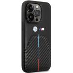 Carcasa BMW Stamped Tricolor Stripe compatibila cu iPhone 14 Pro, Negru 5 - lerato.ro