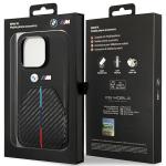 Carcasa BMW Stamped Tricolor Stripe compatibila cu iPhone 14 Pro, Negru 9 - lerato.ro