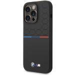 Carcasa BMW M Silicone Pattern compatibila cu iPhone 14 Pro Max, Negru 3 - lerato.ro
