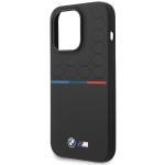 Carcasa BMW M Silicone Pattern compatibila cu iPhone 14 Pro Max, Negru 7 - lerato.ro