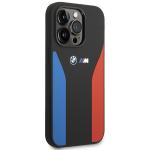 Carcasa BMW Silicone Blue and Red Stripes M Collection compatibila cu iPhone 15 Pro, Negru 5 - lerato.ro