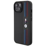 Carcasa BMW Tricolor M Collection compatibila cu iPhone 15 / 14 / 13, Negru 3 - lerato.ro